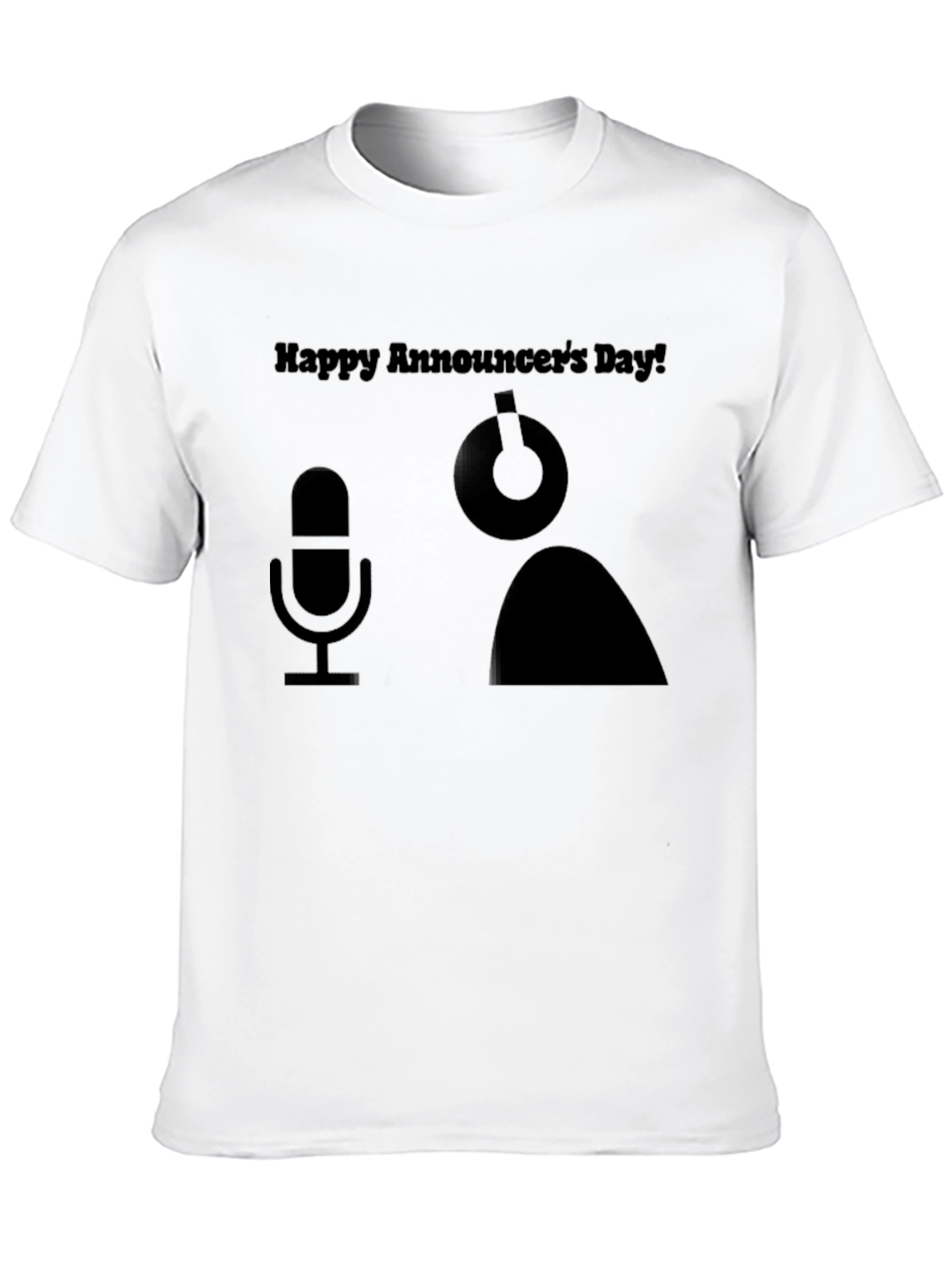 Happy Announcers Day Black T-Shirt