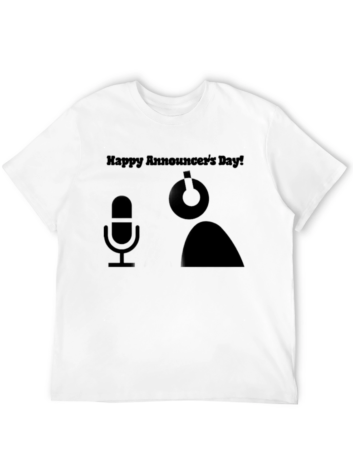 Happy Announcers Day Black T-Shirt