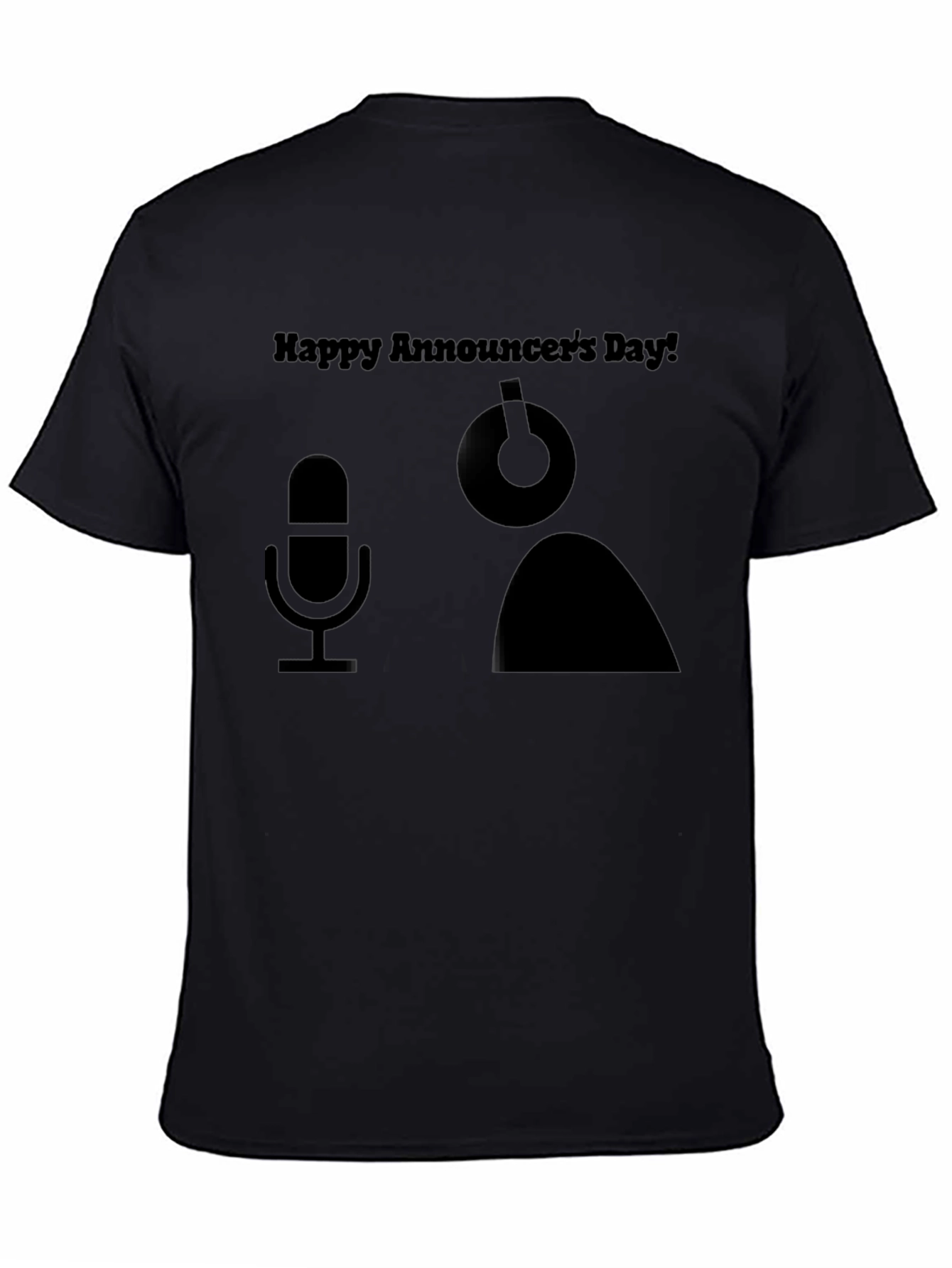Happy Announcers Day Black T-Shirt
