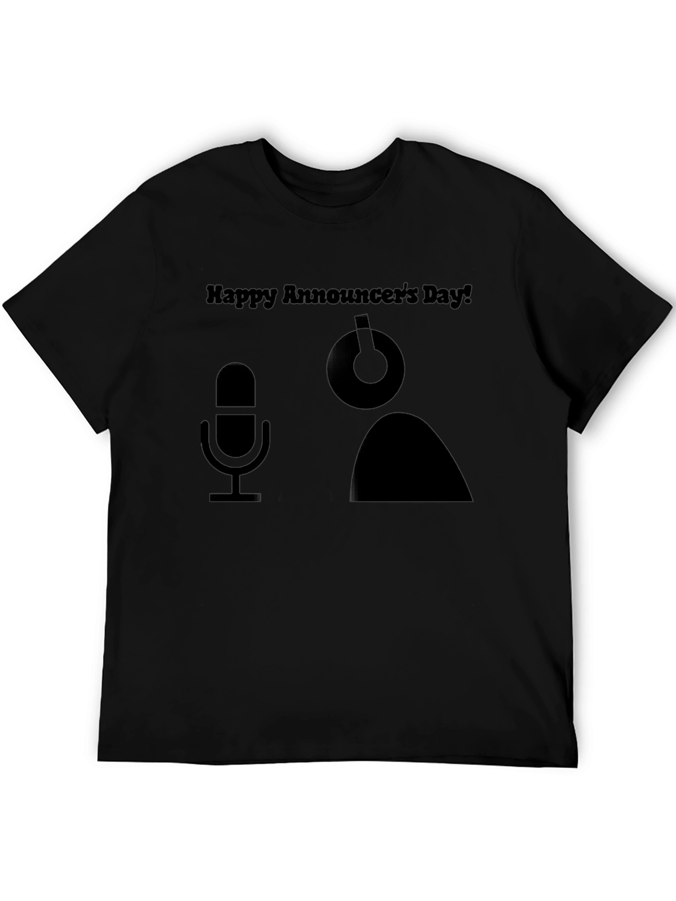 Happy Announcers Day Black T-Shirt