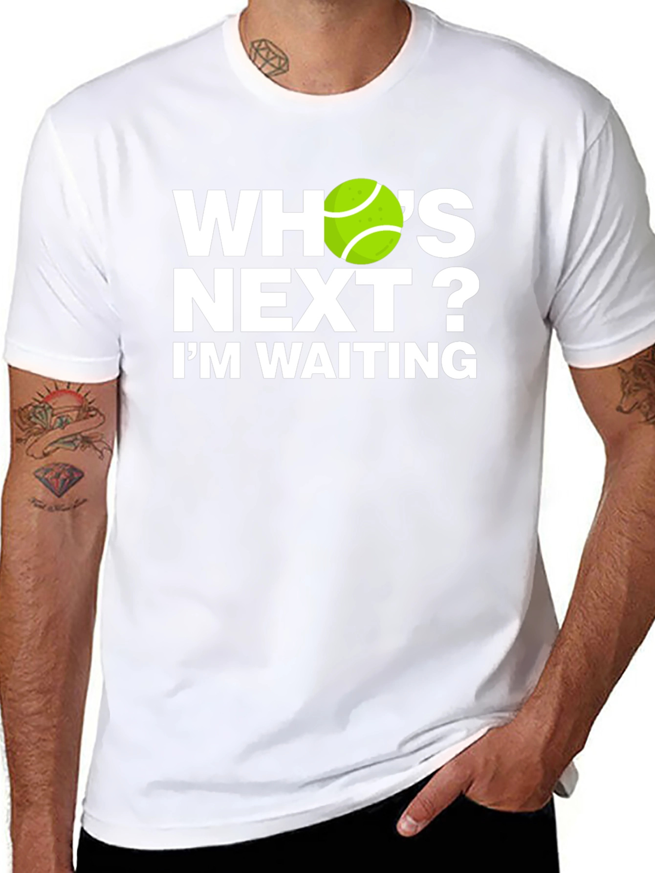 Whos Next? Tennis Graphic T-Shirt