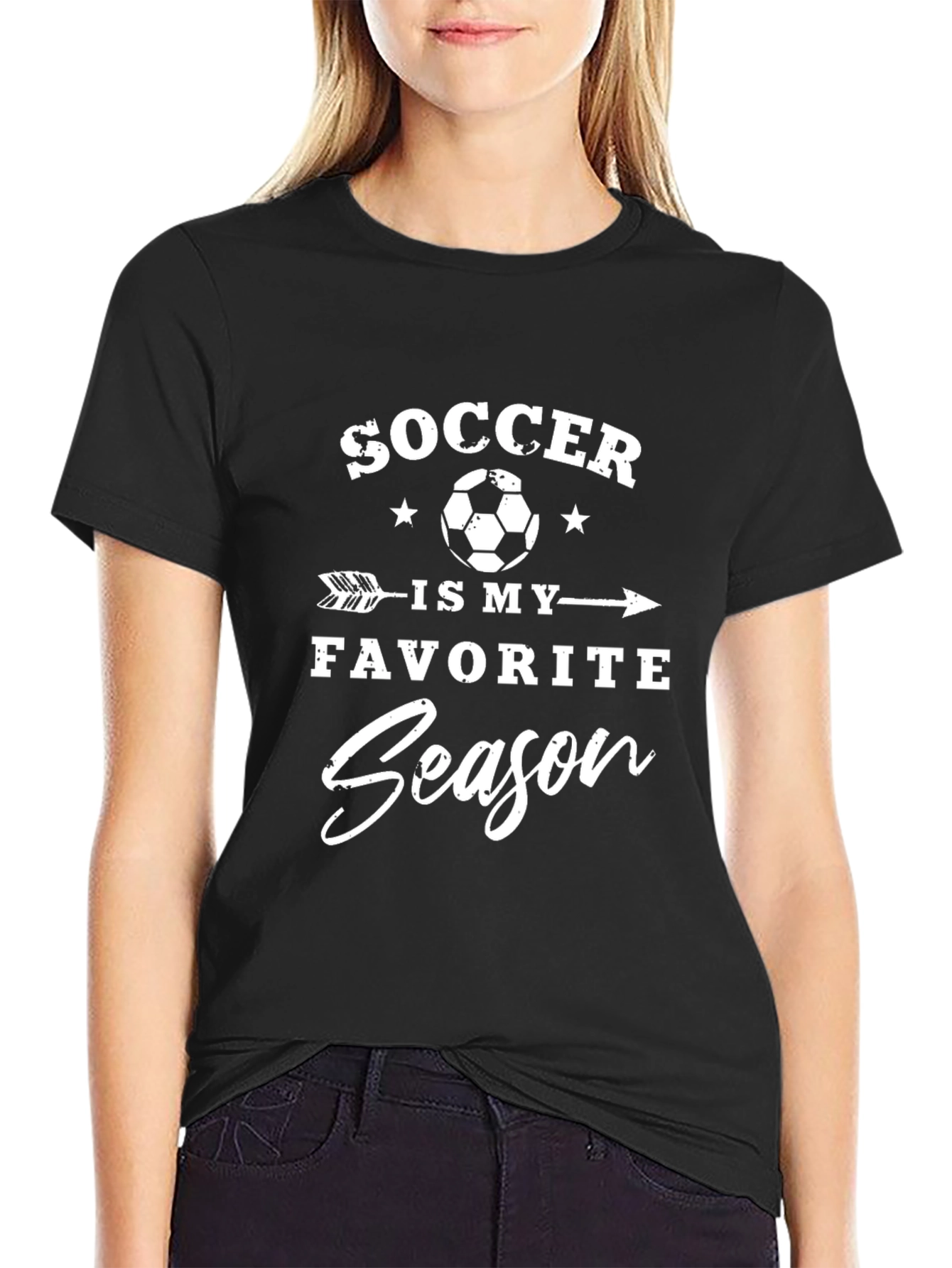 Soccer Is My Favorite Season Graphic Tee