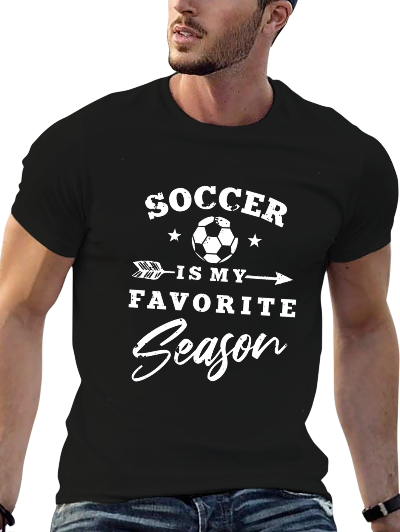 Soccer Is My Favorite Season Graphic Tee
