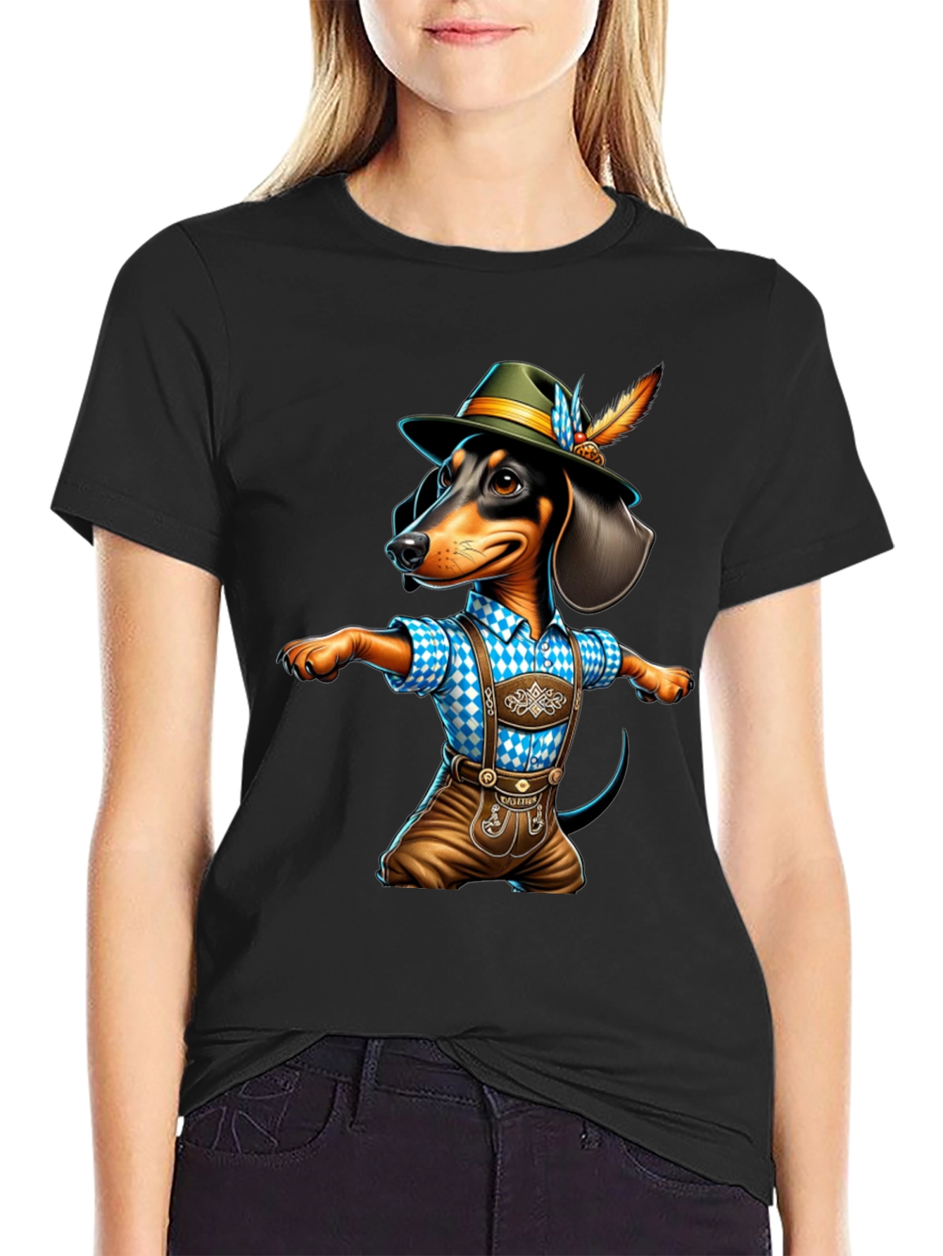 Oktoberfest Dachshund T-Shirt - Bavarian Sausage Dog Tee