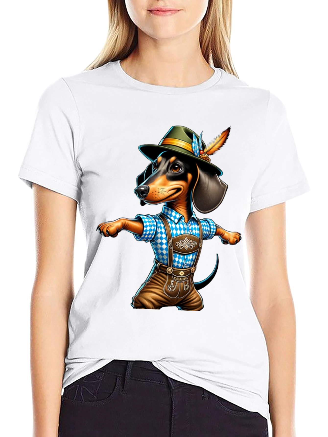 Oktoberfest Dachshund T-Shirt - Bavarian Sausage Dog Tee