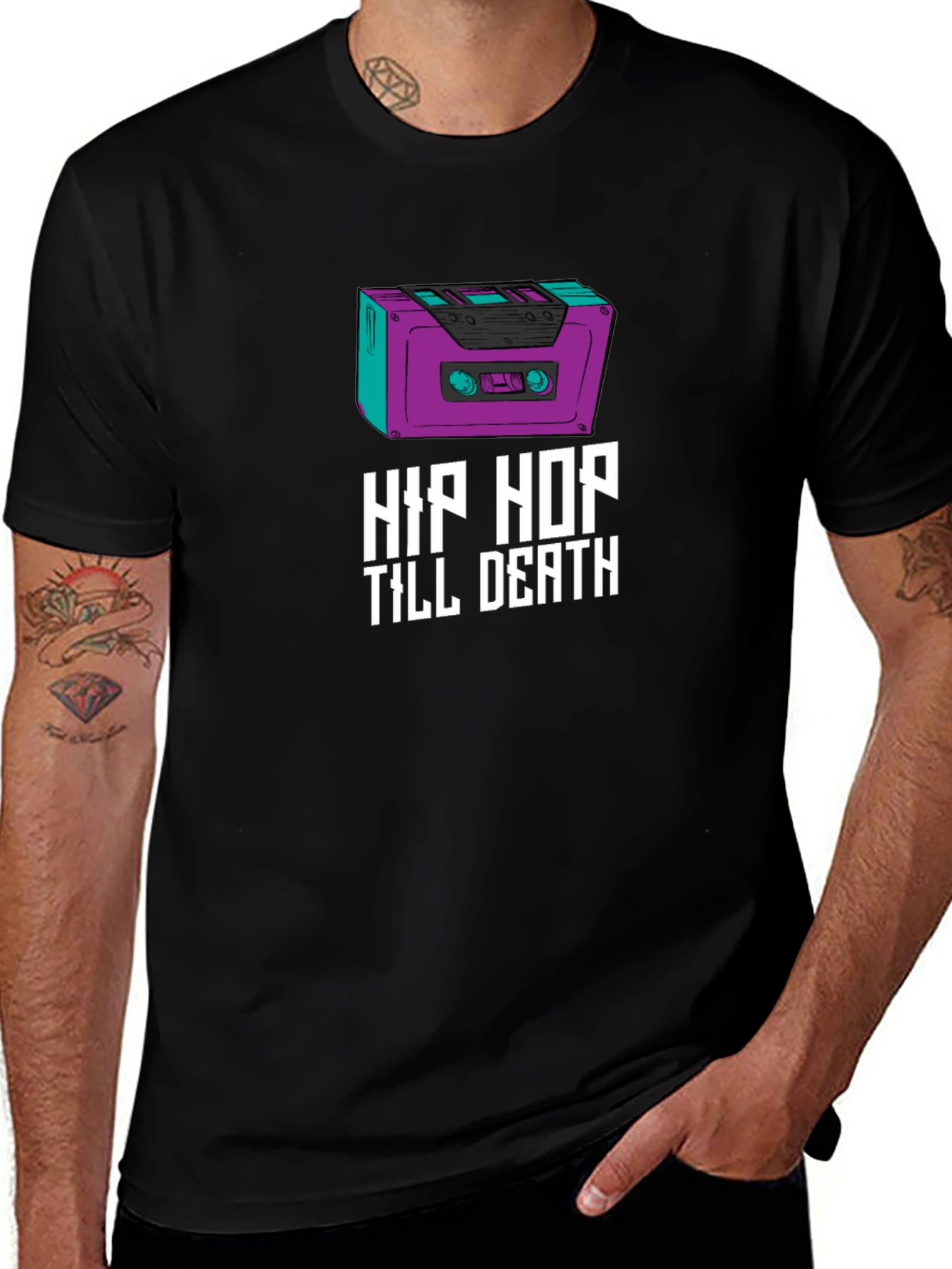 Hip Hop Till Death Graphic Tee