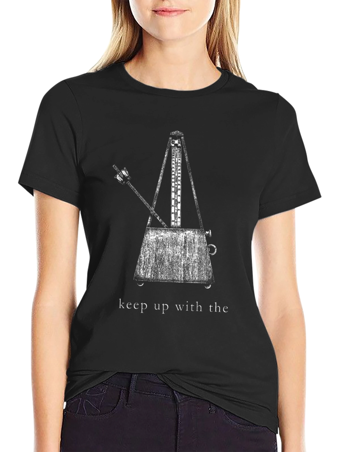 Keep Up With The Metronome Black T-Shirt