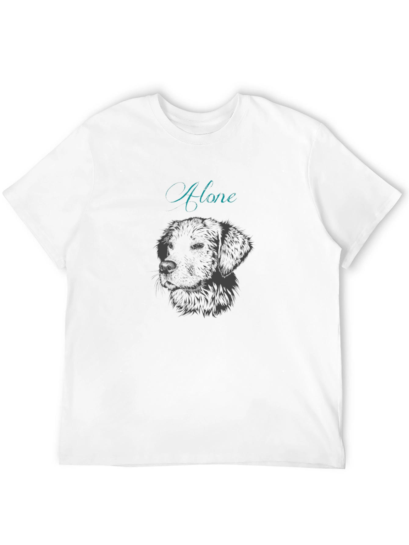 Alone Dog Graphic T-Shirt