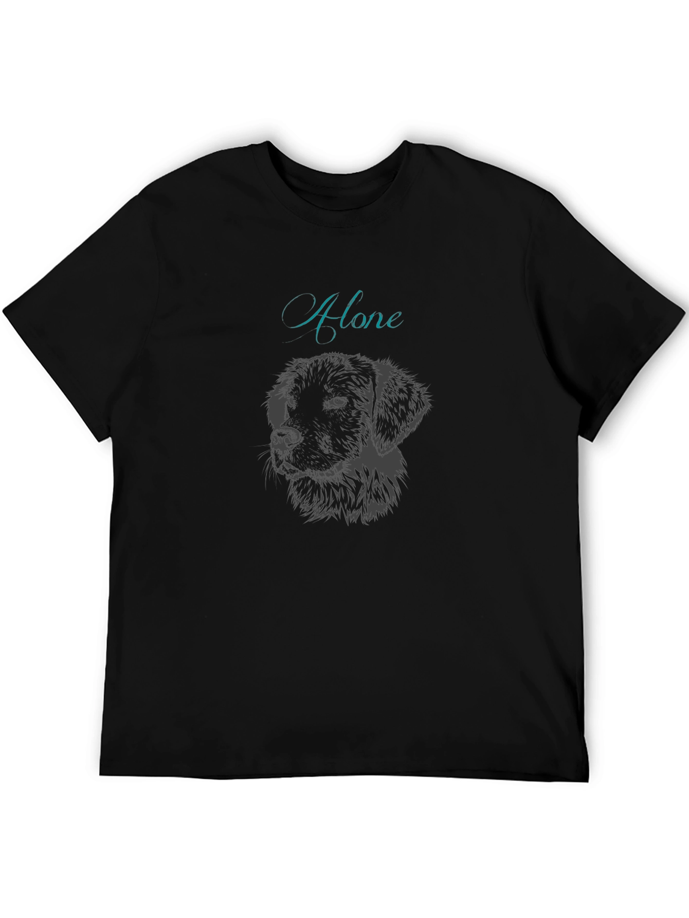 Alone Dog Graphic T-Shirt