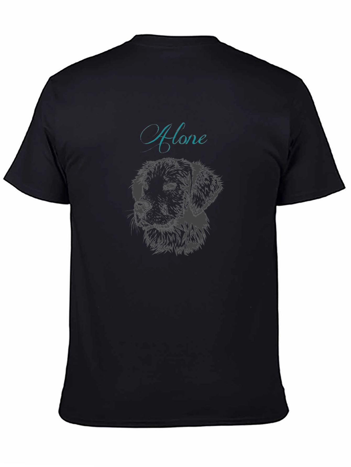 Alone Dog Graphic T-Shirt