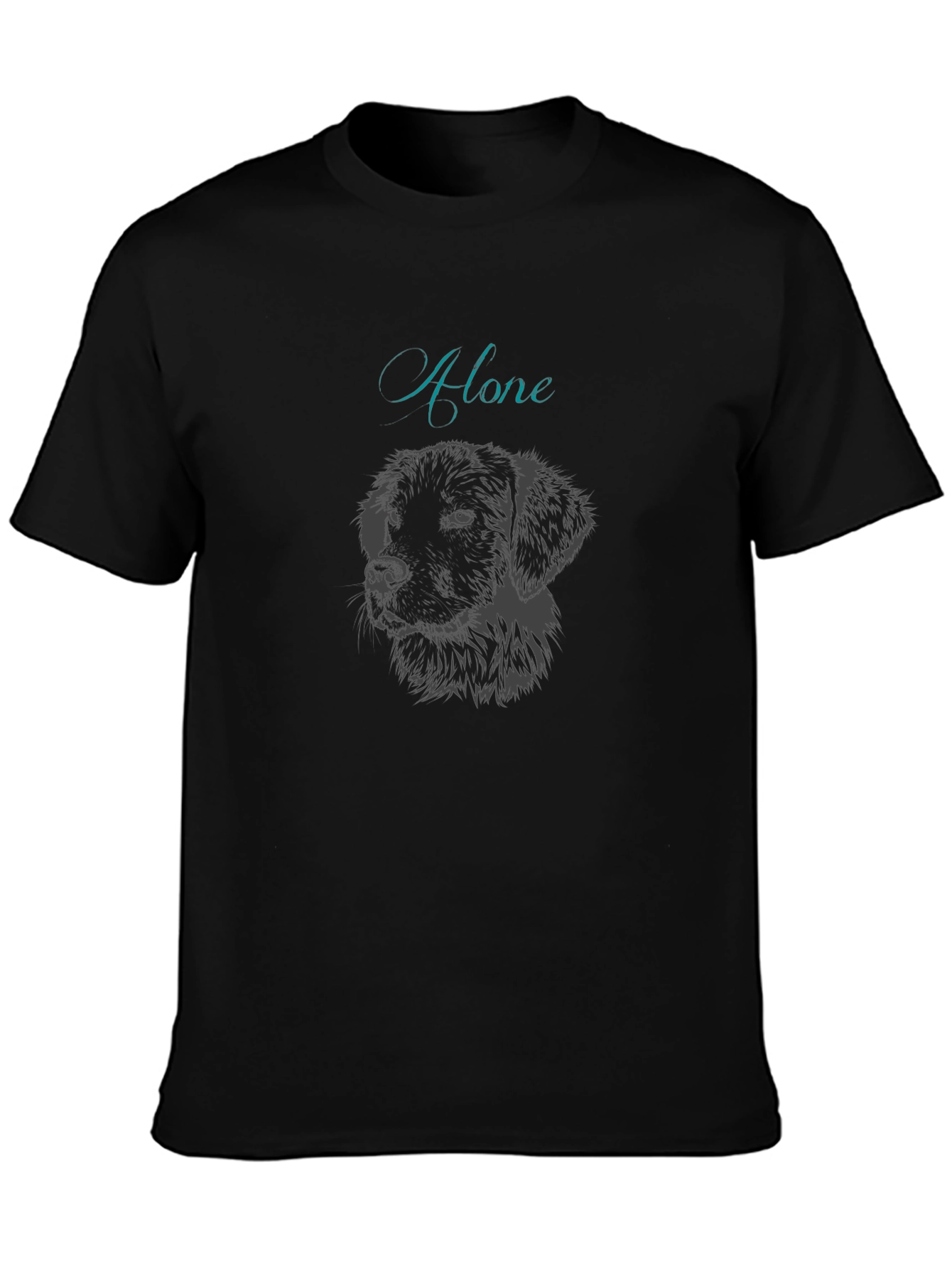 Alone Dog Graphic T-Shirt