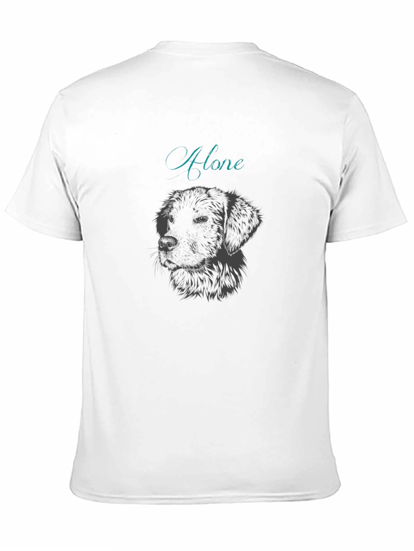 Alone Dog Graphic T-Shirt