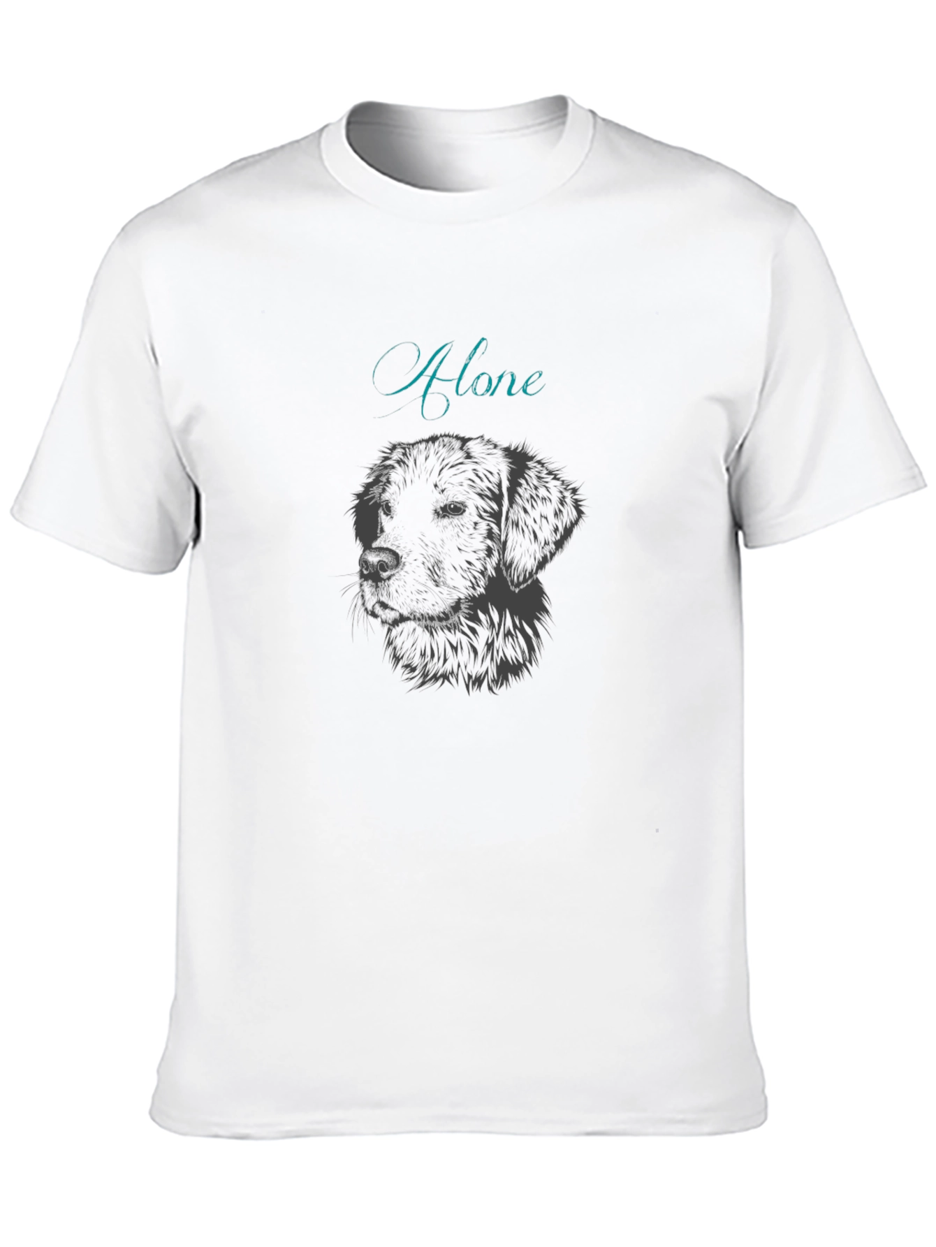 Alone Dog Graphic T-Shirt