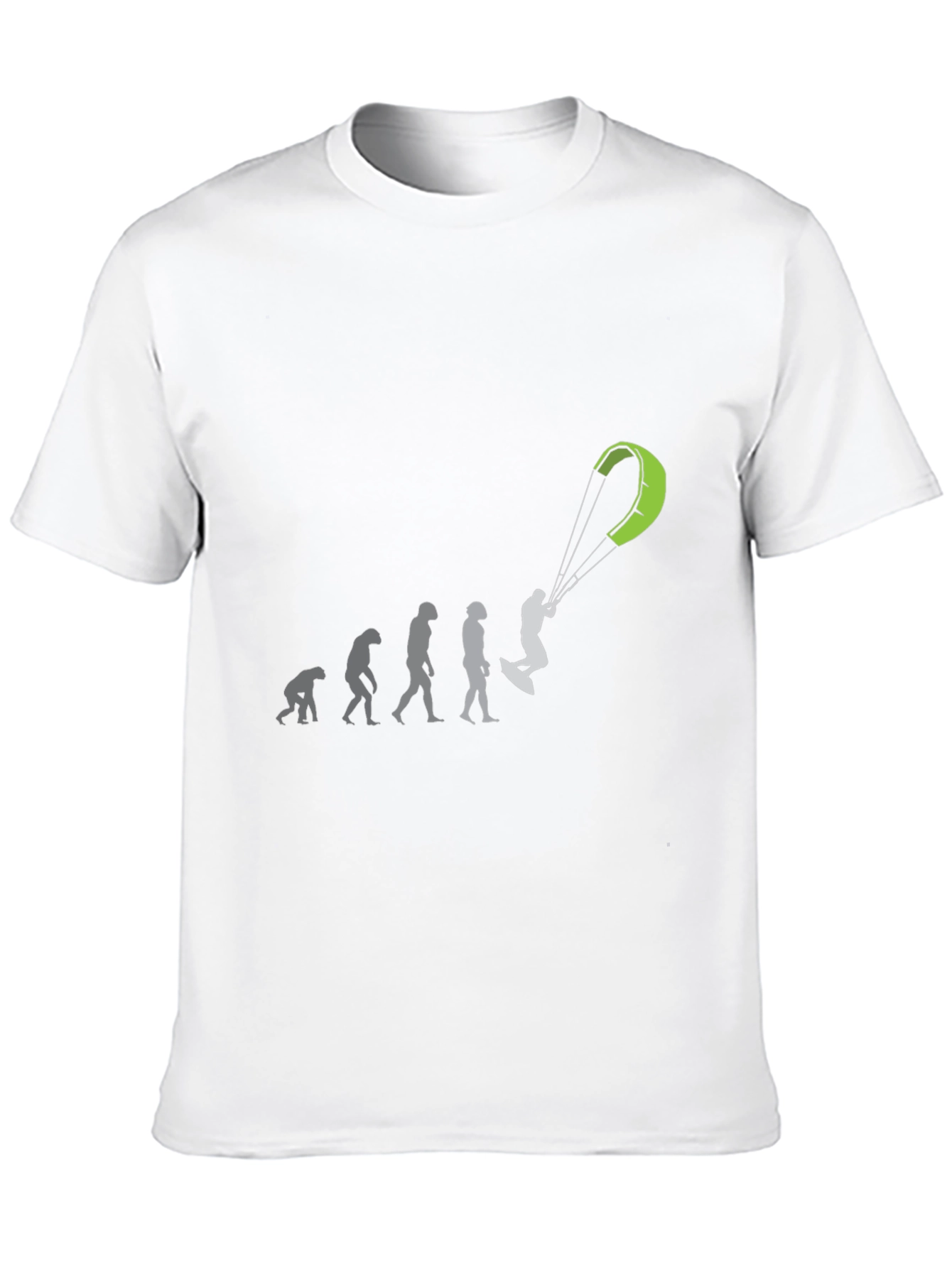 Evolution of Kitesurfing Black T-Shirt