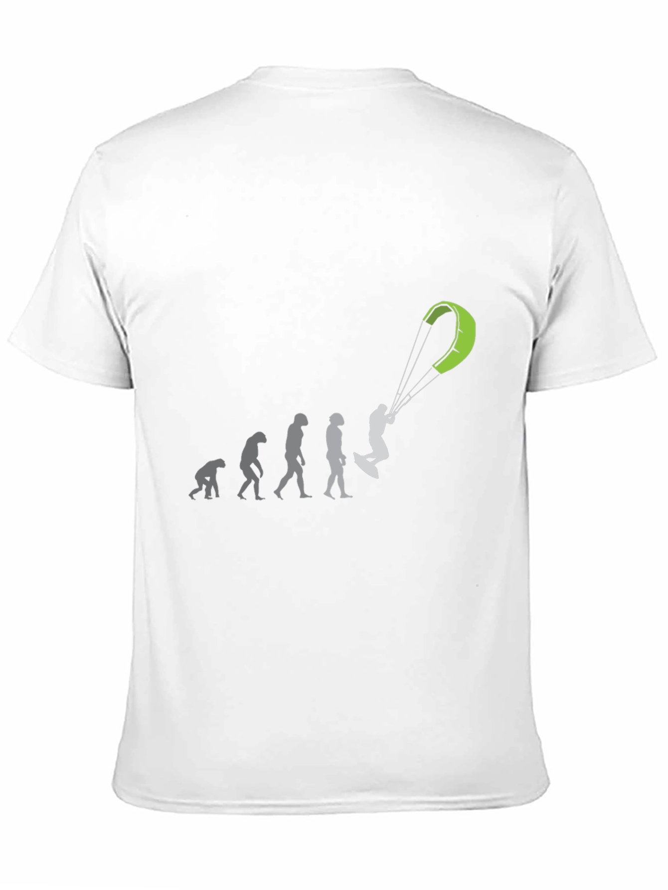 Evolution of Kitesurfing Black T-Shirt