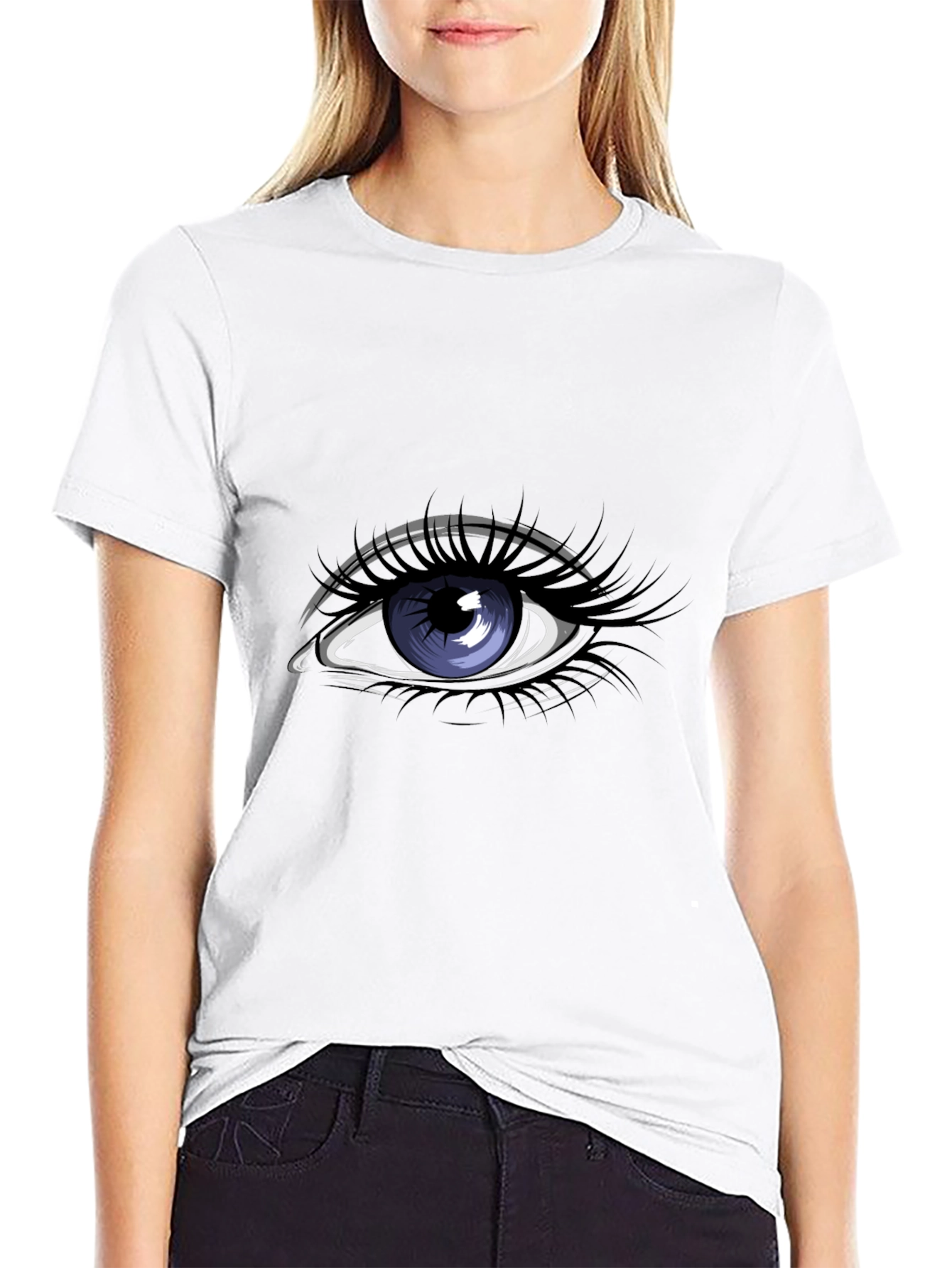 Eye Graphic Black T-Shirt