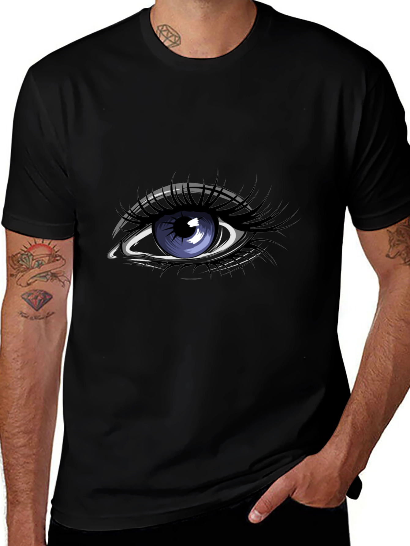 Eye Graphic Black T-Shirt