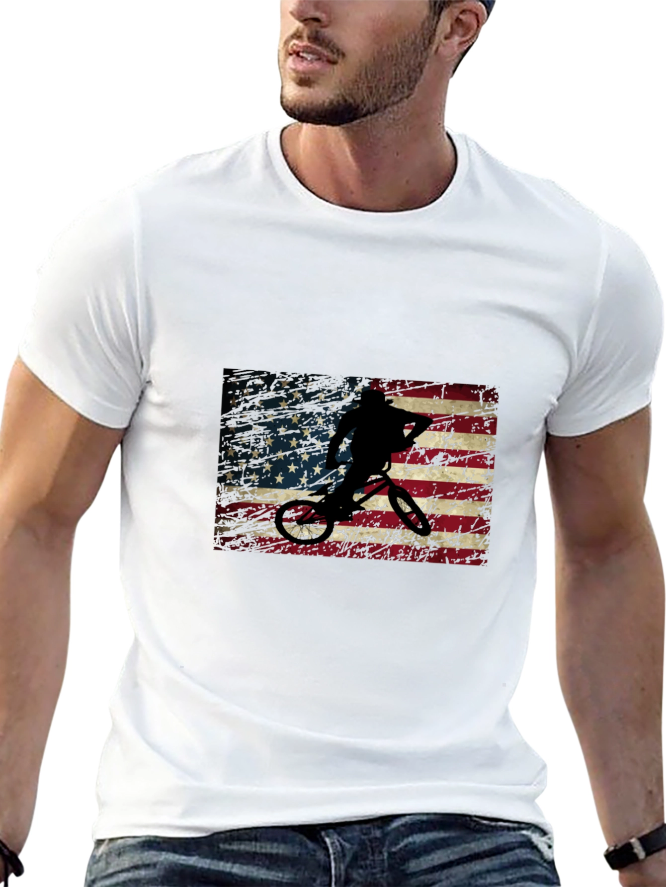 American Flag BMX T-Shirt