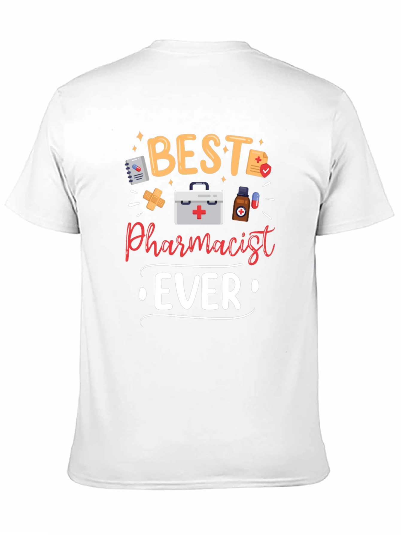 Best Pharmacist Ever Graphic Tee - Black
