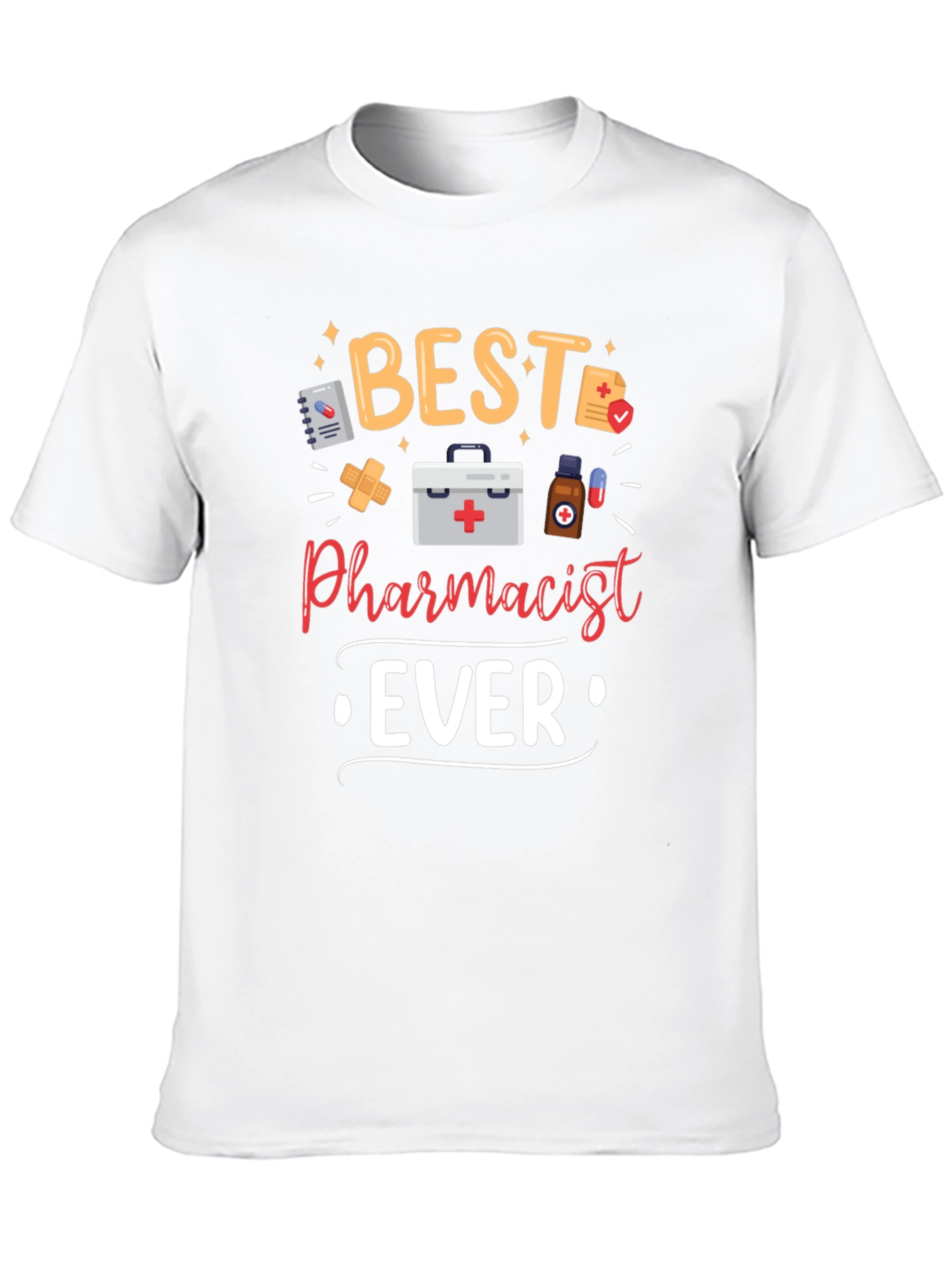 Best Pharmacist Ever Graphic Tee - Black