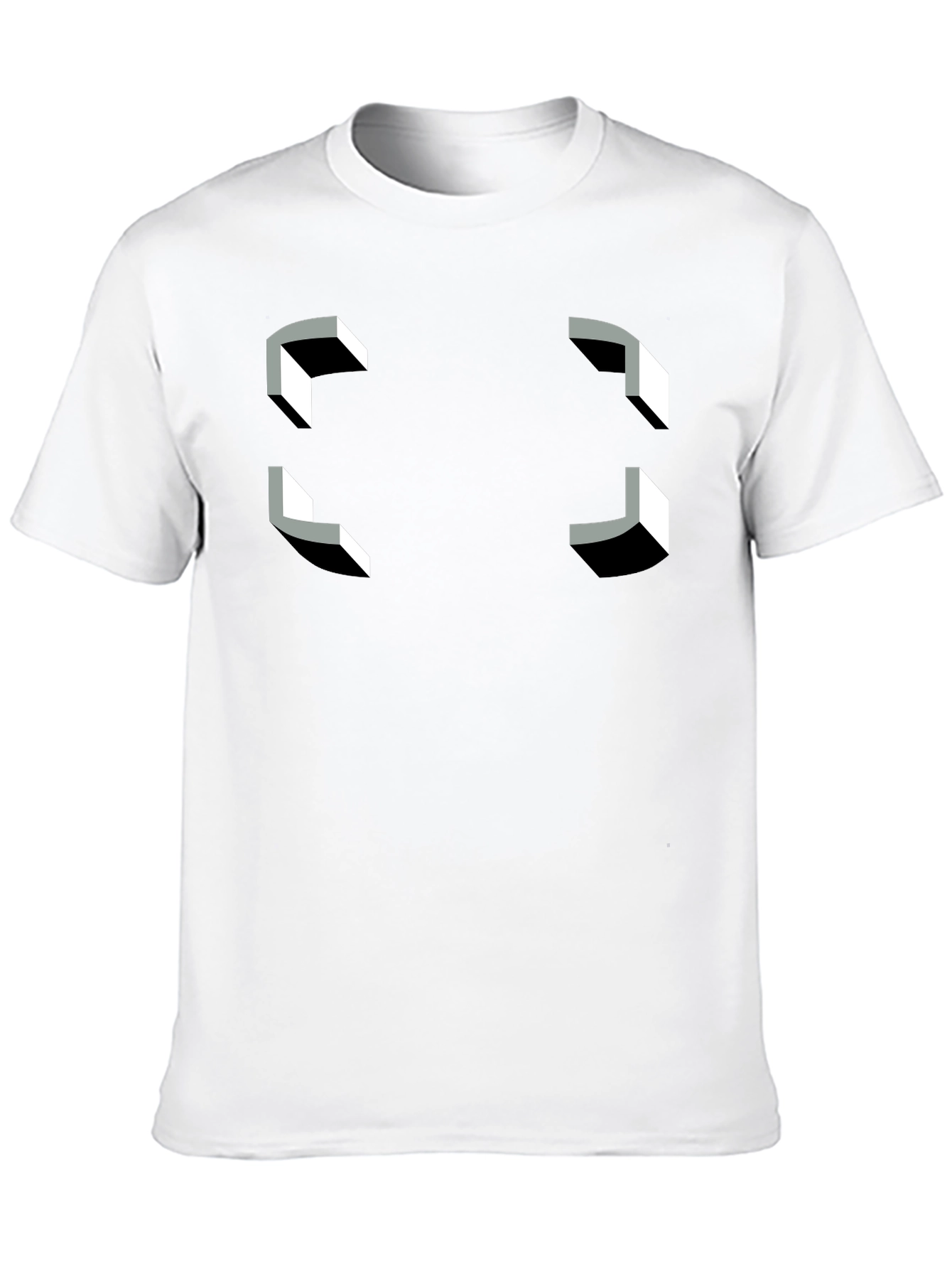 Optical Illusion T-Shirt - Geometric Perspective Tee