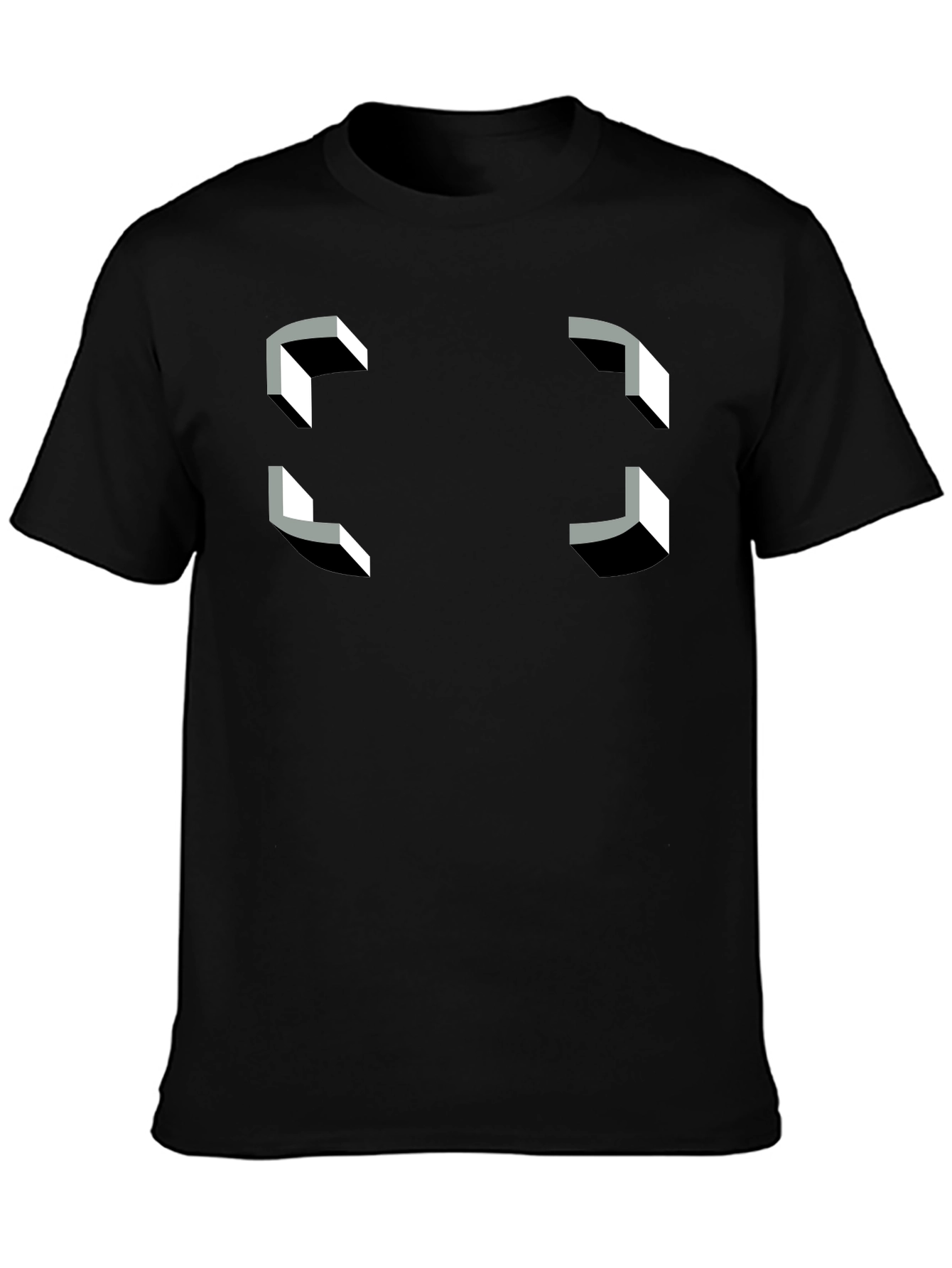 Optical Illusion T-Shirt - Geometric Perspective Tee