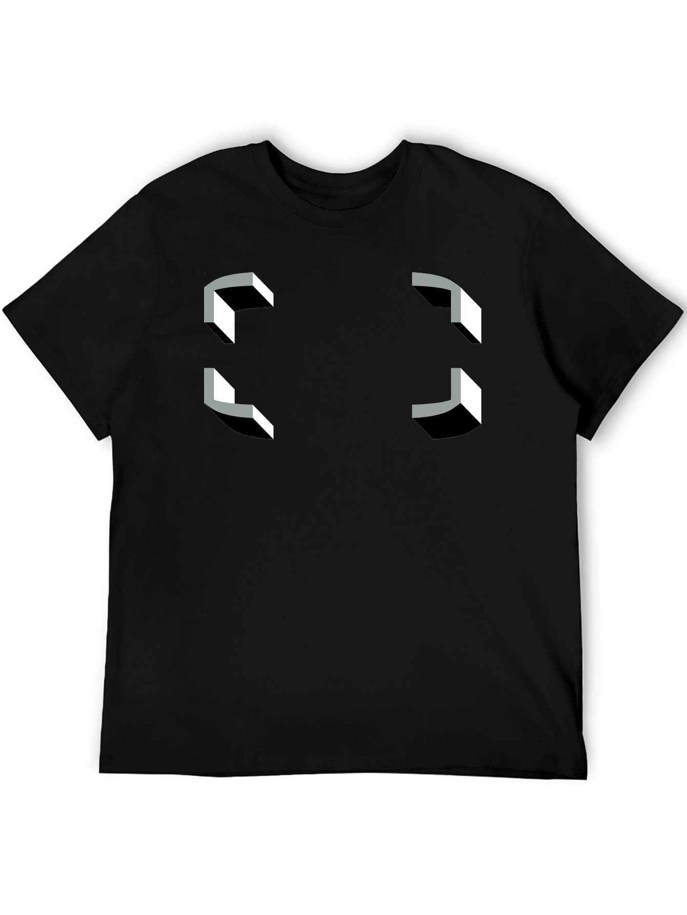 Optical Illusion T-Shirt - Geometric Perspective Tee