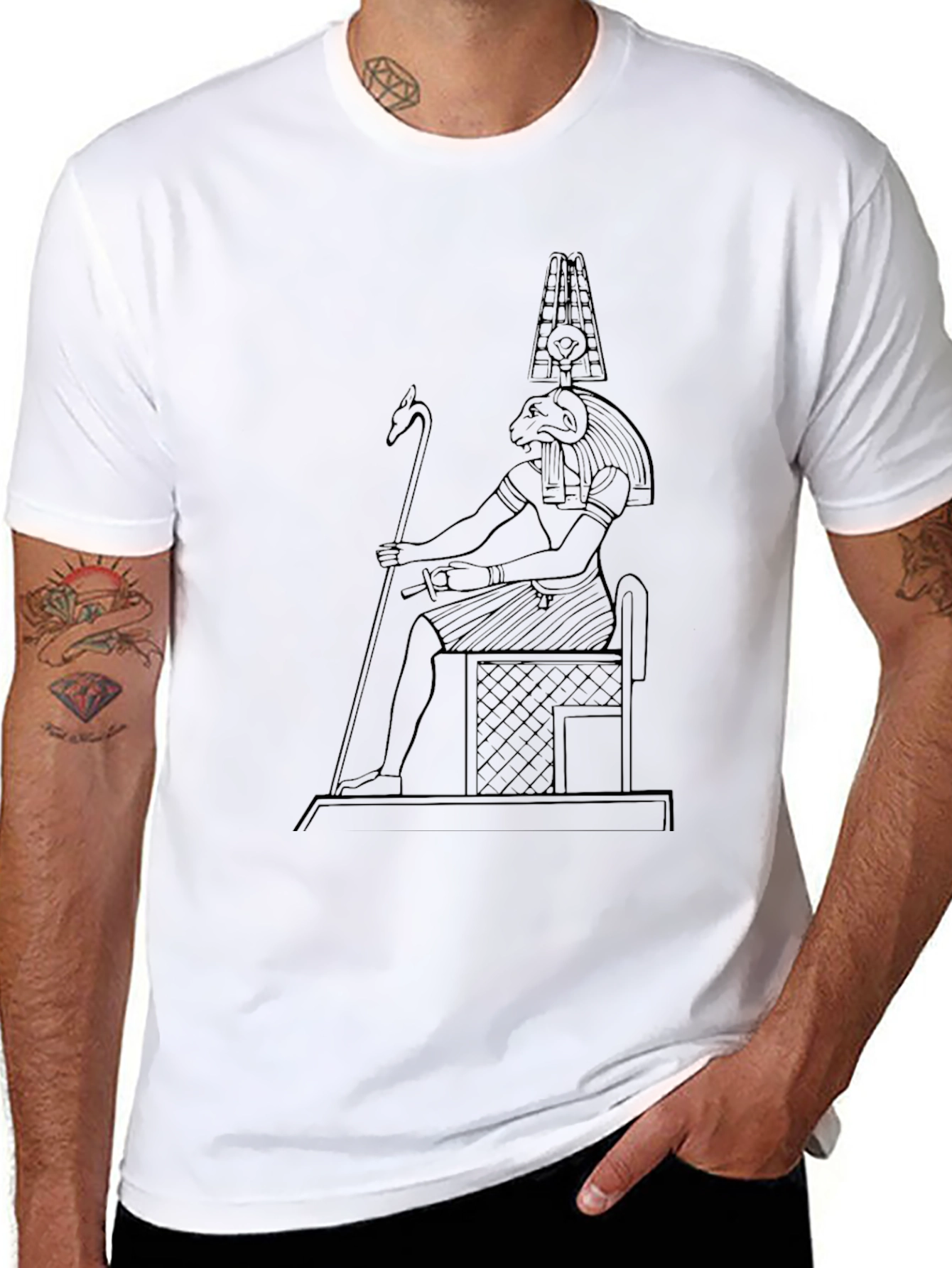 Egyptian God T-Shirt - Ancient Deity Design