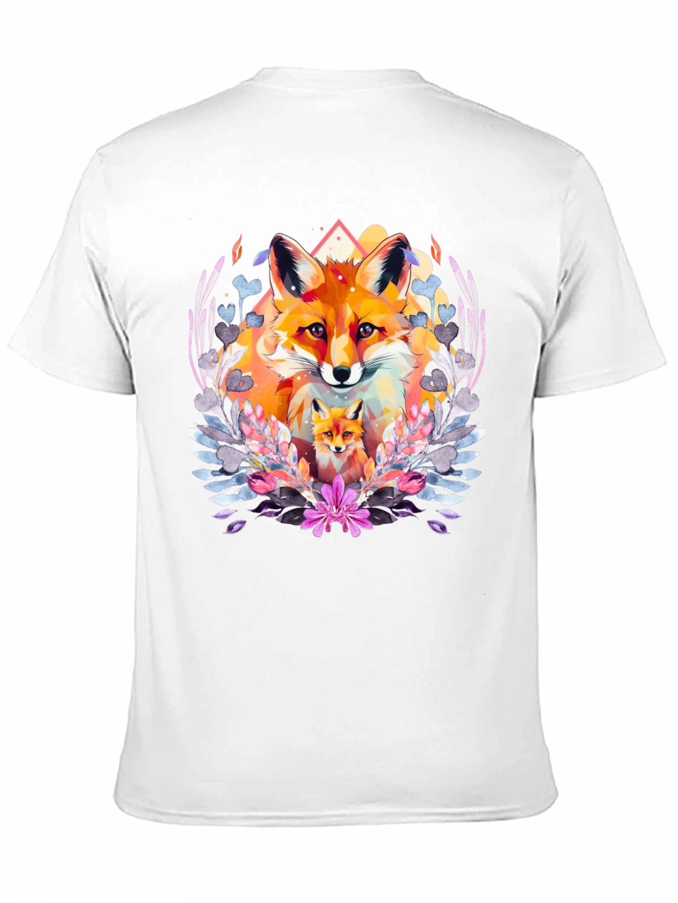 Fox Graphic Print T-Shirt - Stylish Animal Design