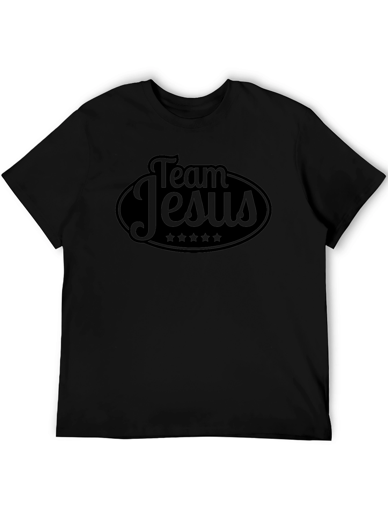 Team Jesus Black Graphic Tee