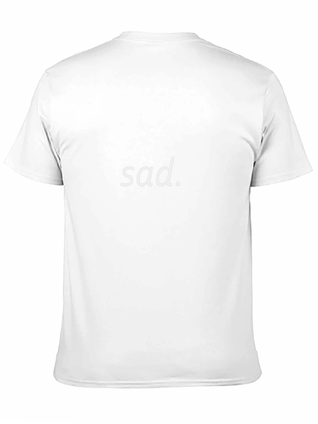 Sad. Black T-Shirt - Express Your Mood