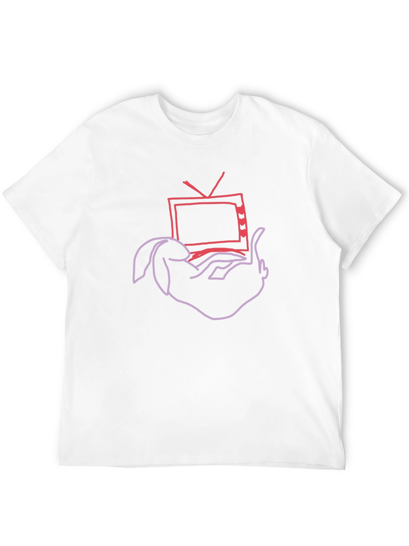 Bunny Watching TV Graphic Tee