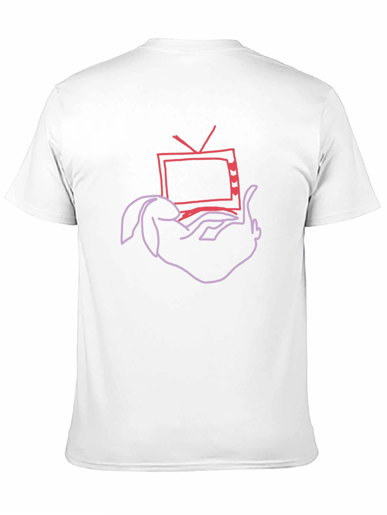 Bunny Watching TV Graphic Tee