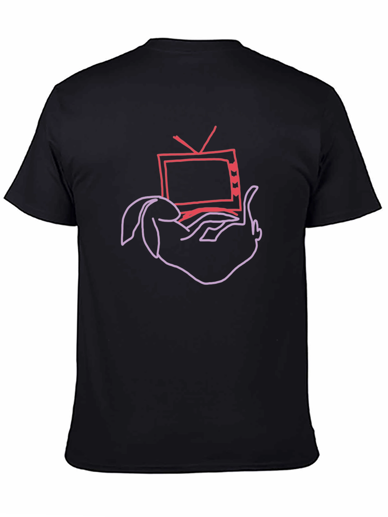 Bunny Watching TV Graphic Tee