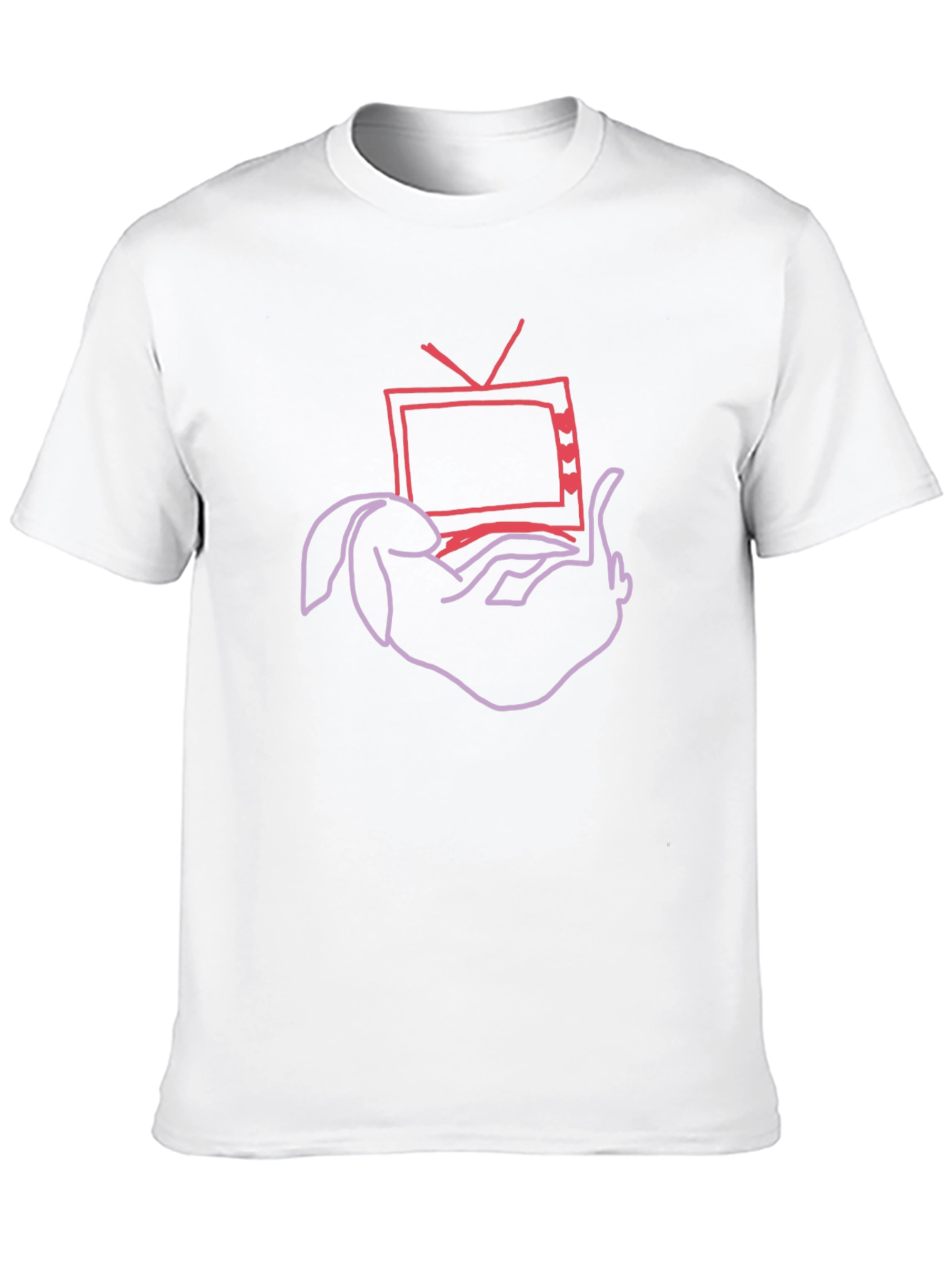 Bunny Watching TV Graphic Tee