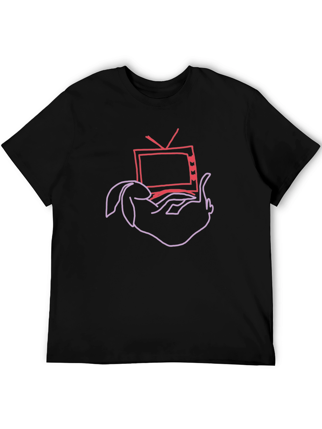 Bunny Watching TV Graphic Tee