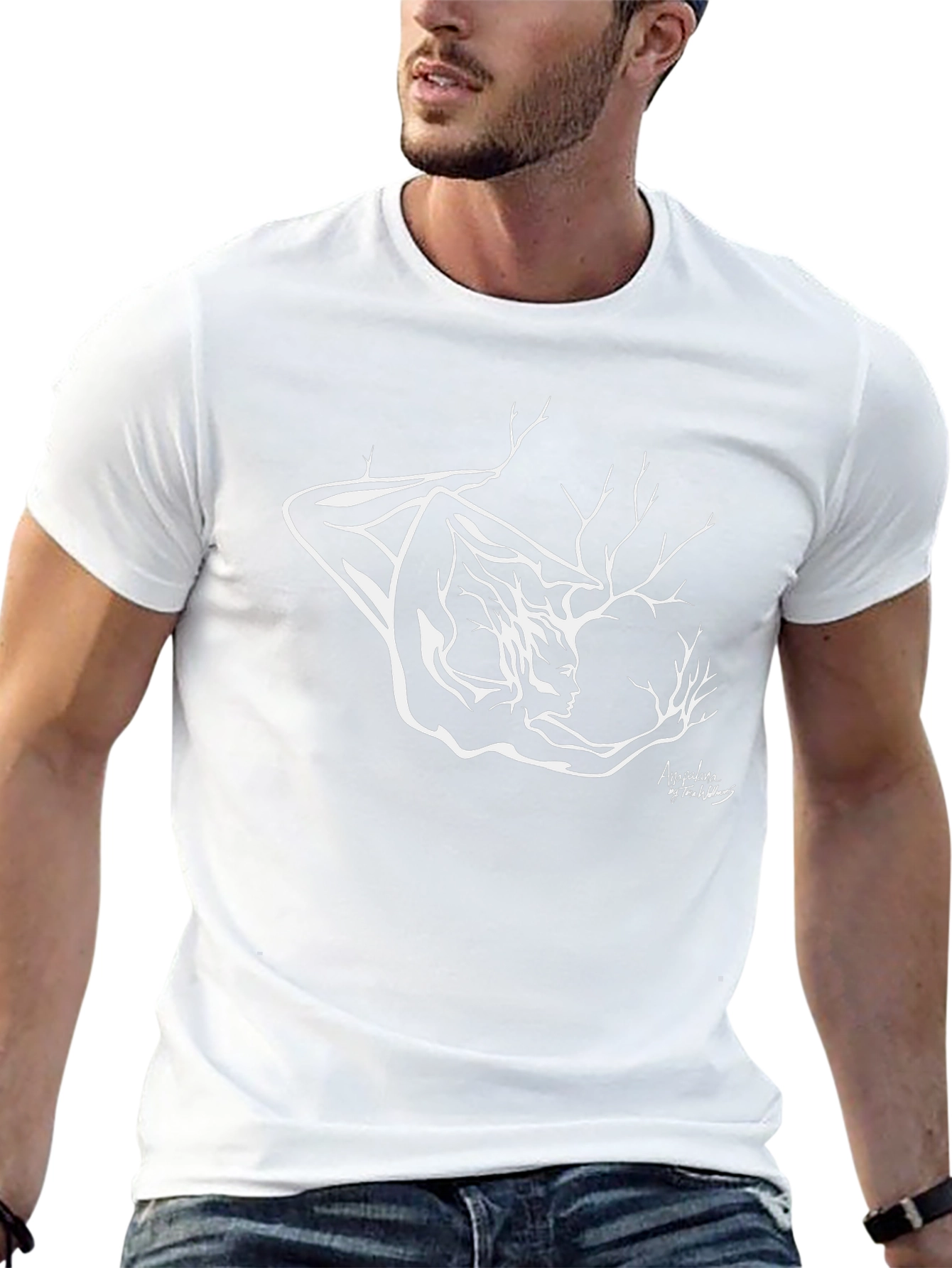 Arboreal Woman Tee - Black Graphic T-Shirt