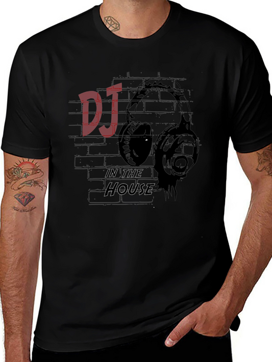 DJ in the House Graphic Print Tee