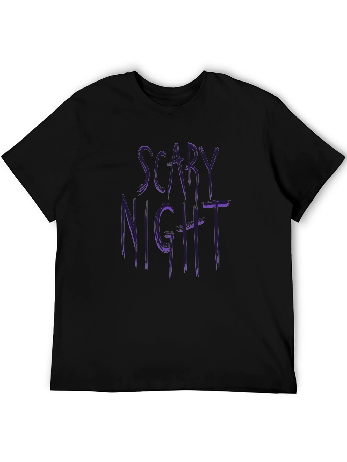 Scary Night Black Graphic Tee