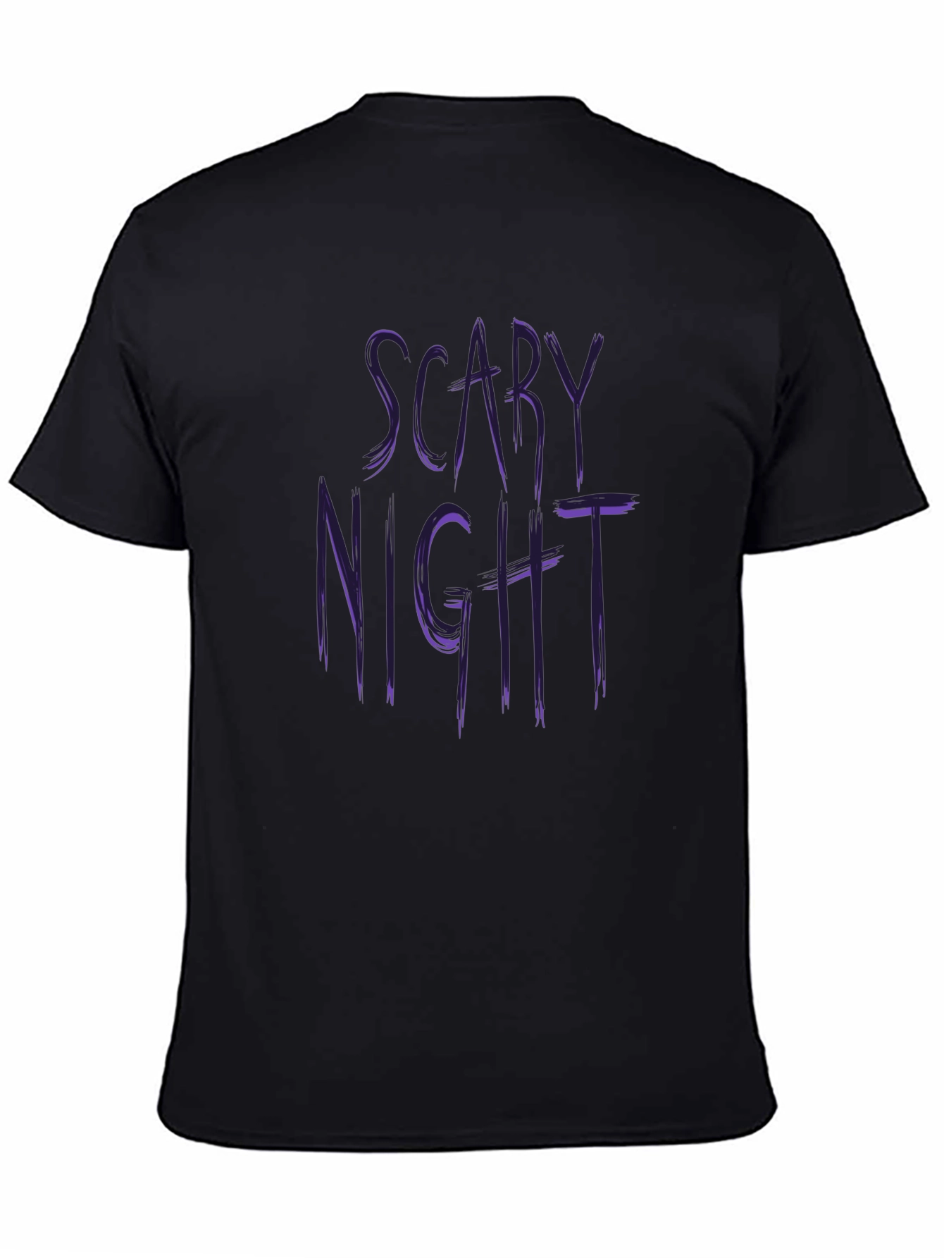 Scary Night Black Graphic Tee