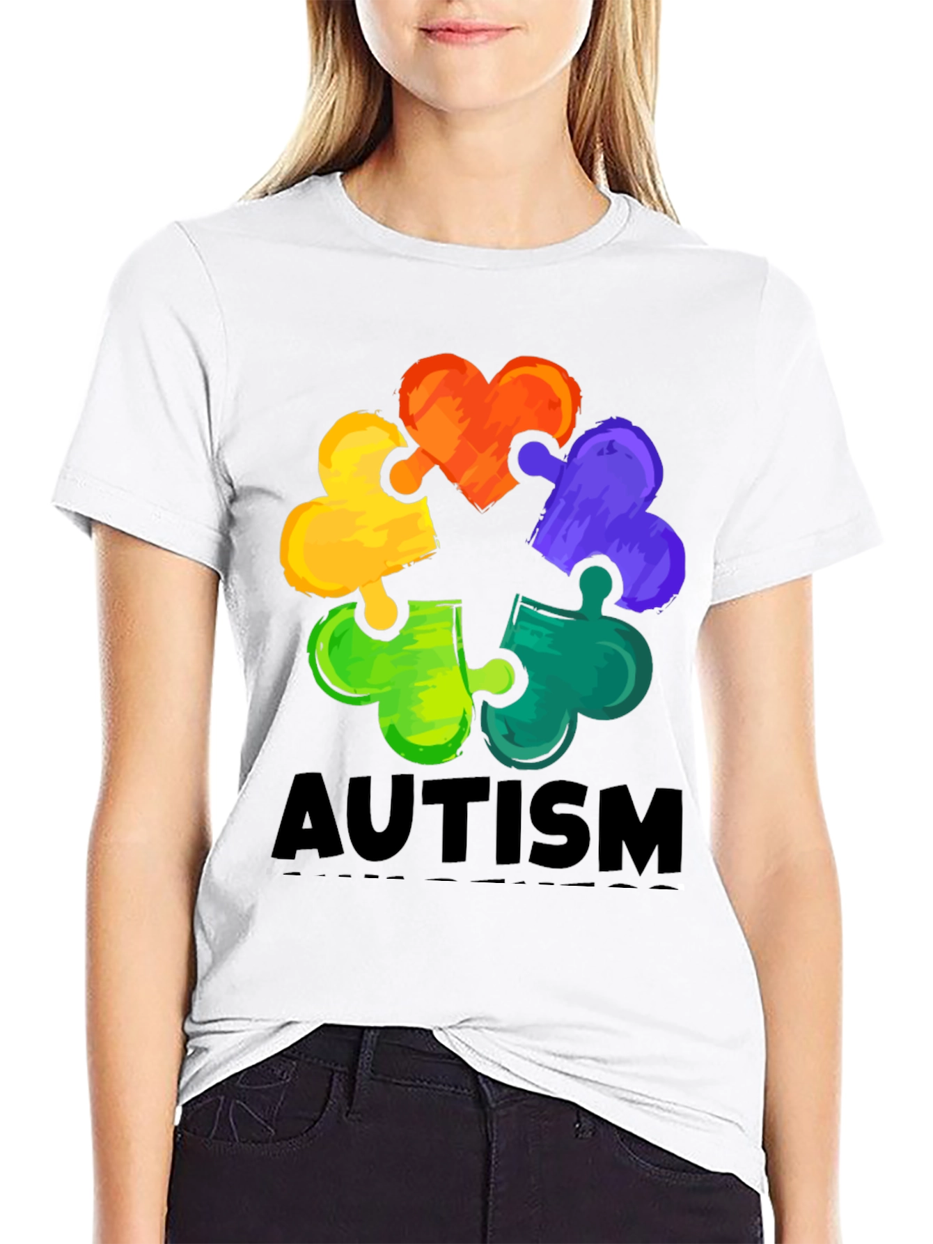 Autism Awareness Puzzle Heart T-Shirt