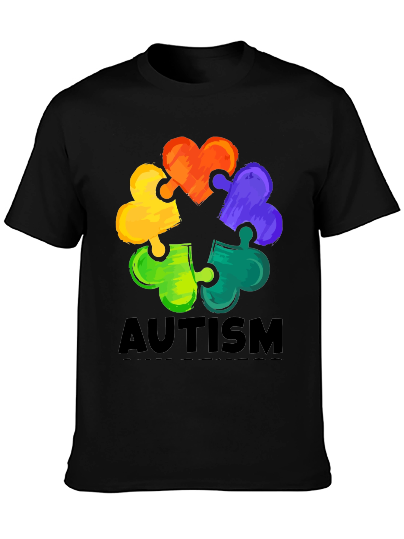 Autism Awareness Puzzle Heart T-Shirt