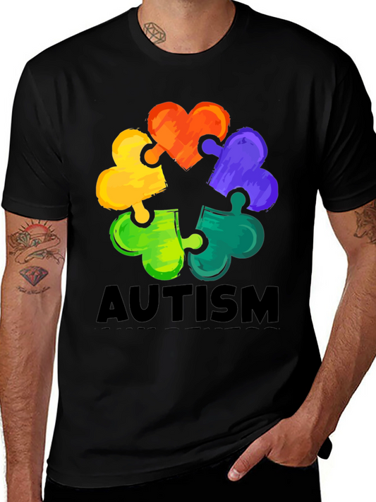 Autism Awareness Puzzle Heart T-Shirt