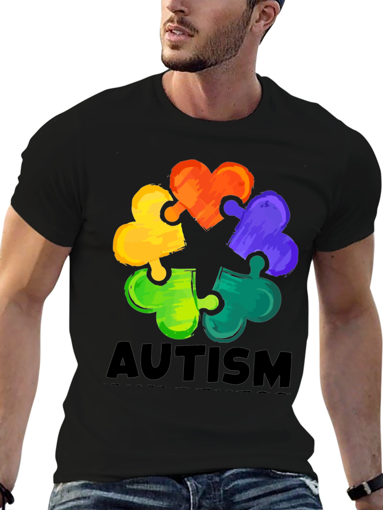 Autism Awareness Puzzle Heart T-Shirt