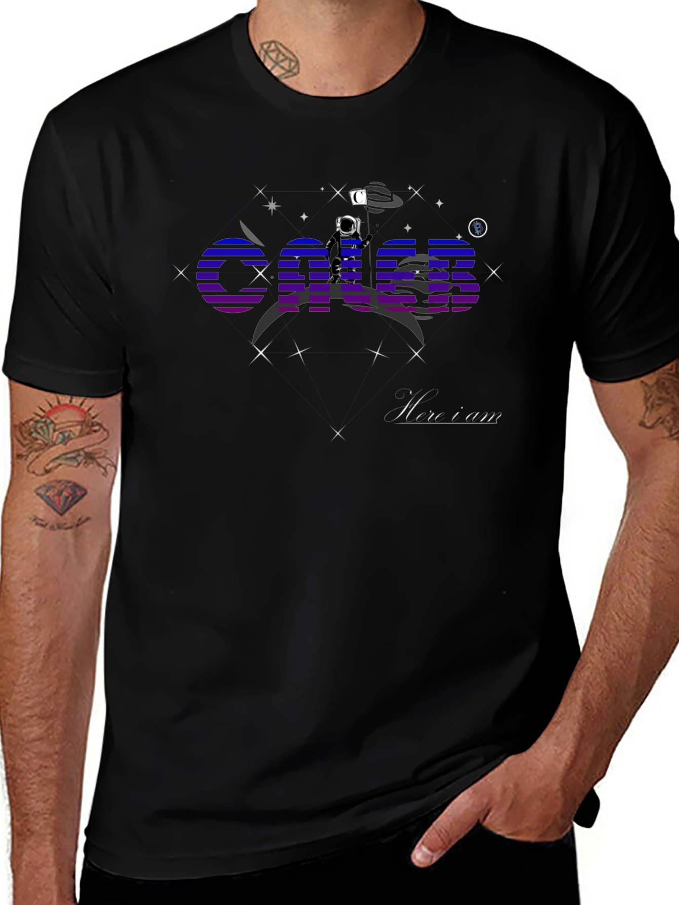 Cosmic Horizon T-Shirt - Space Astronaut Design