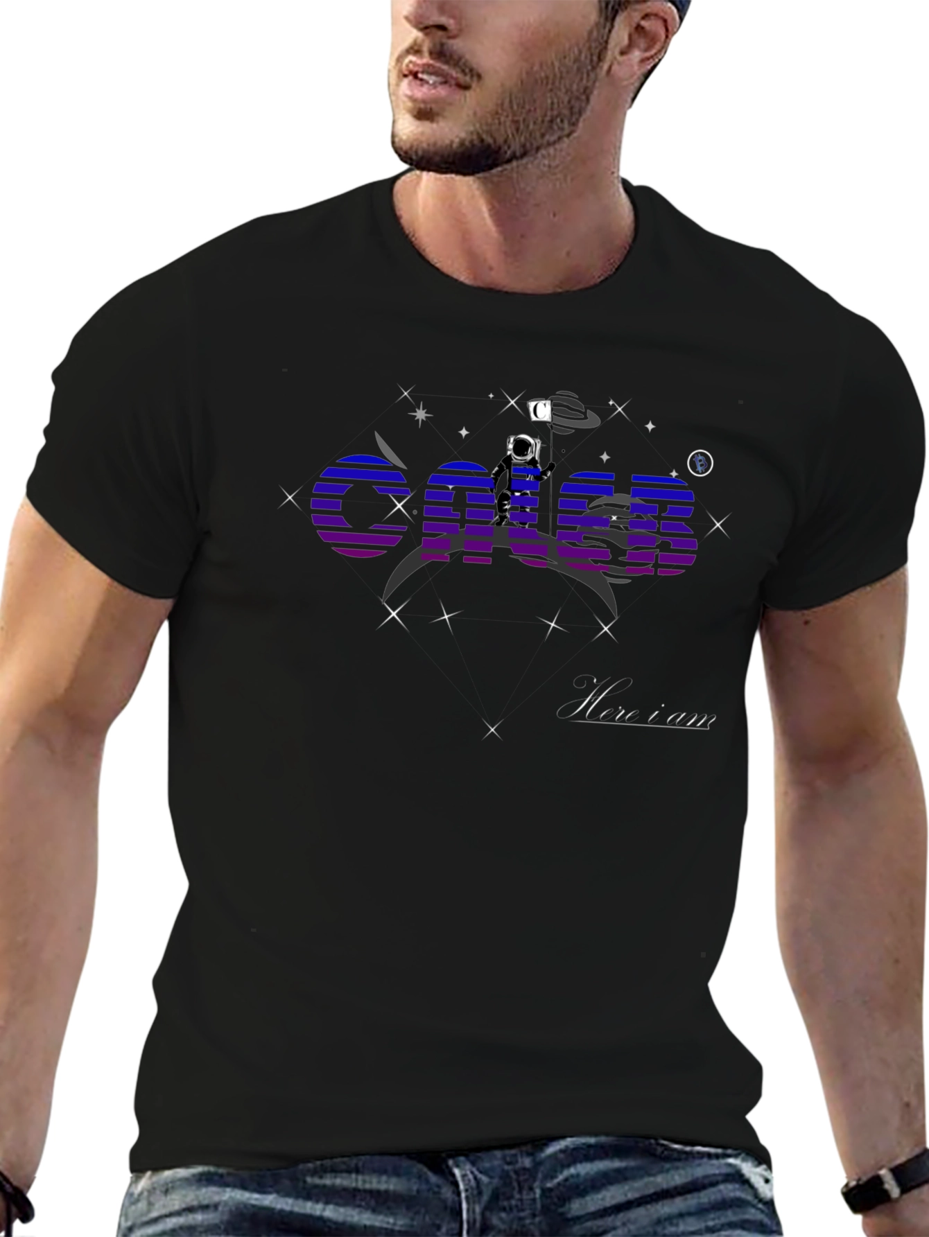 Cosmic Horizon T-Shirt - Space Astronaut Design