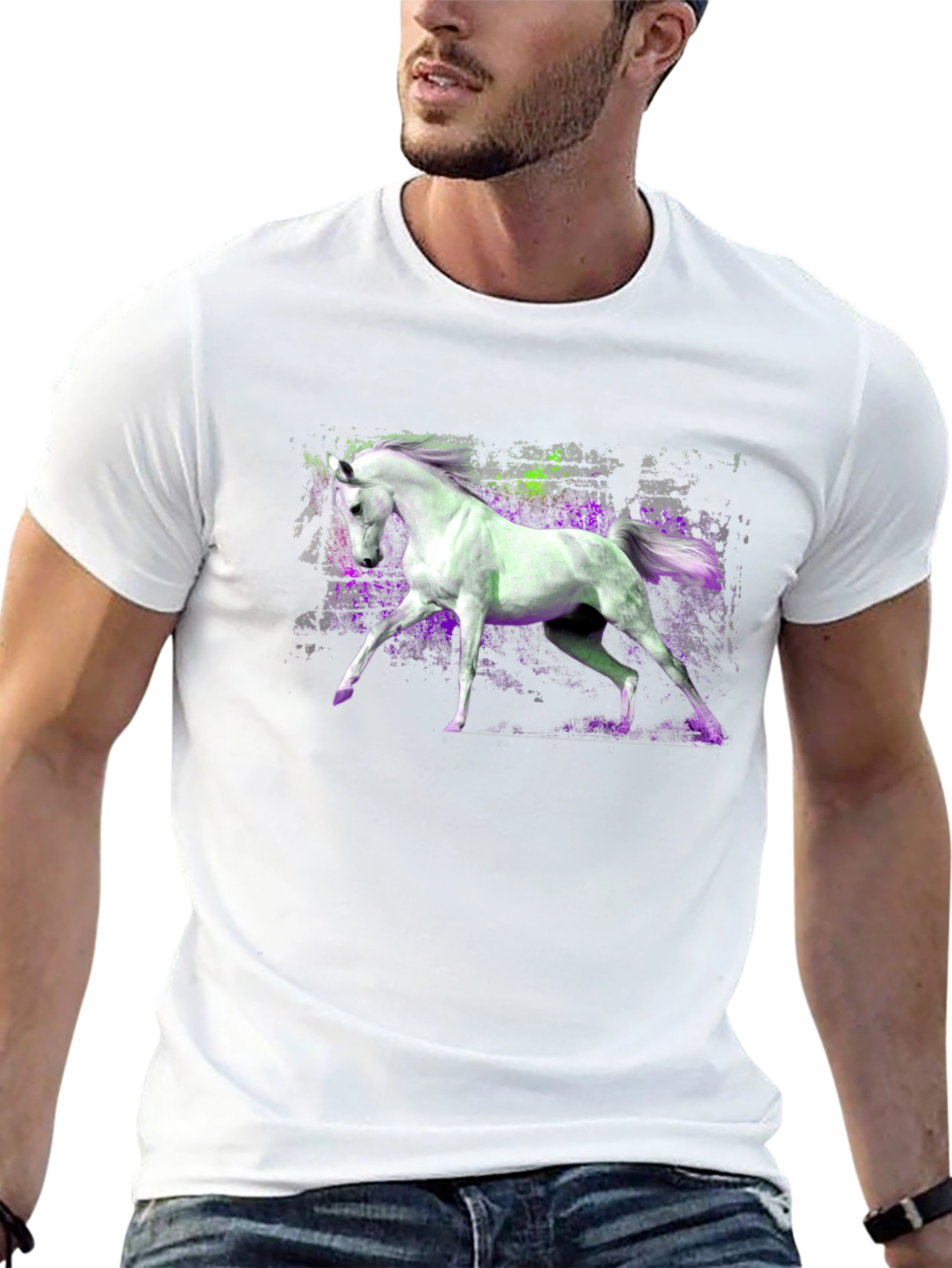 Horse Graphic T-Shirt - Unique Design Tee