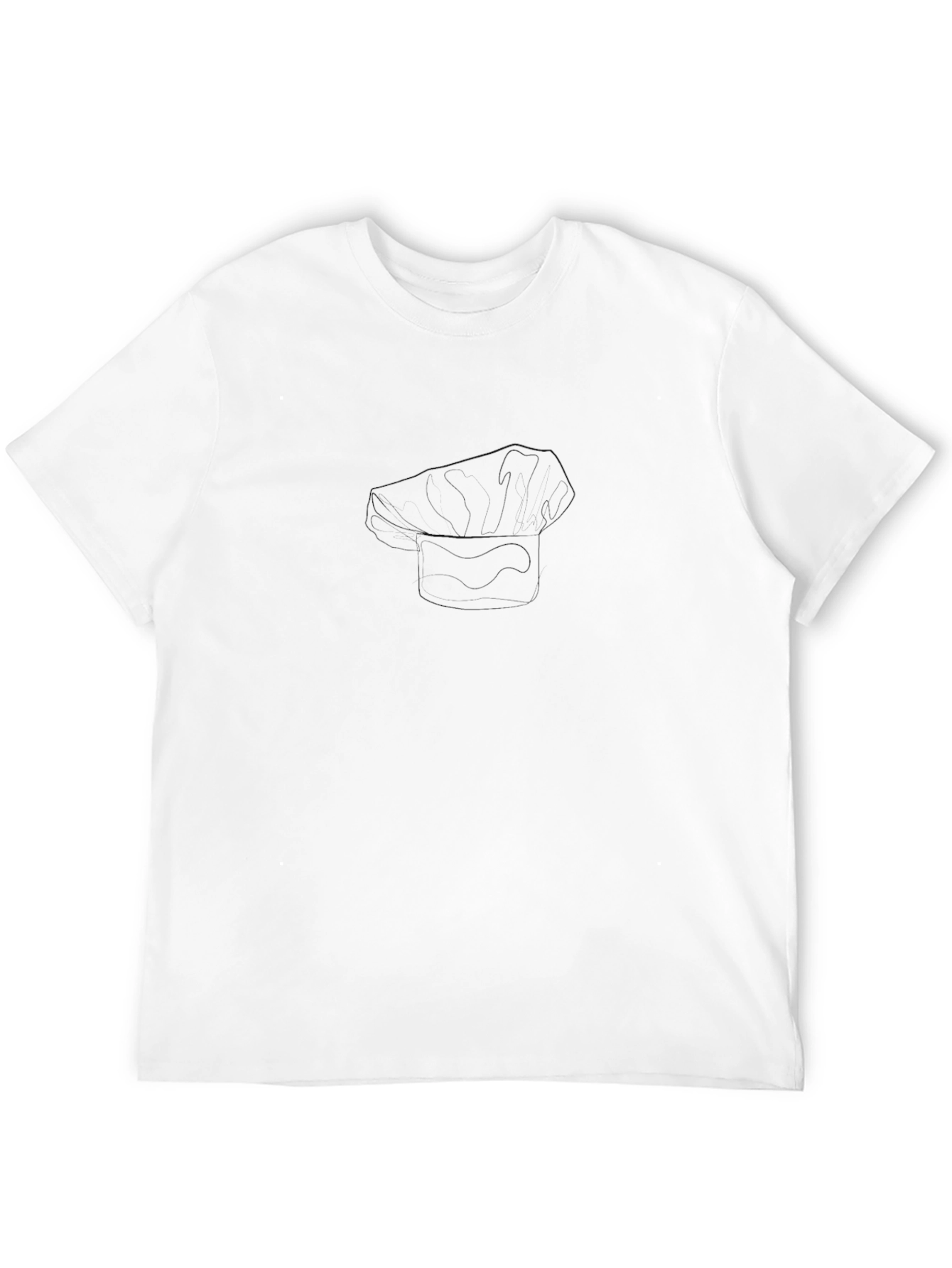 Mens Solid Black Crew Neck T-Shirt