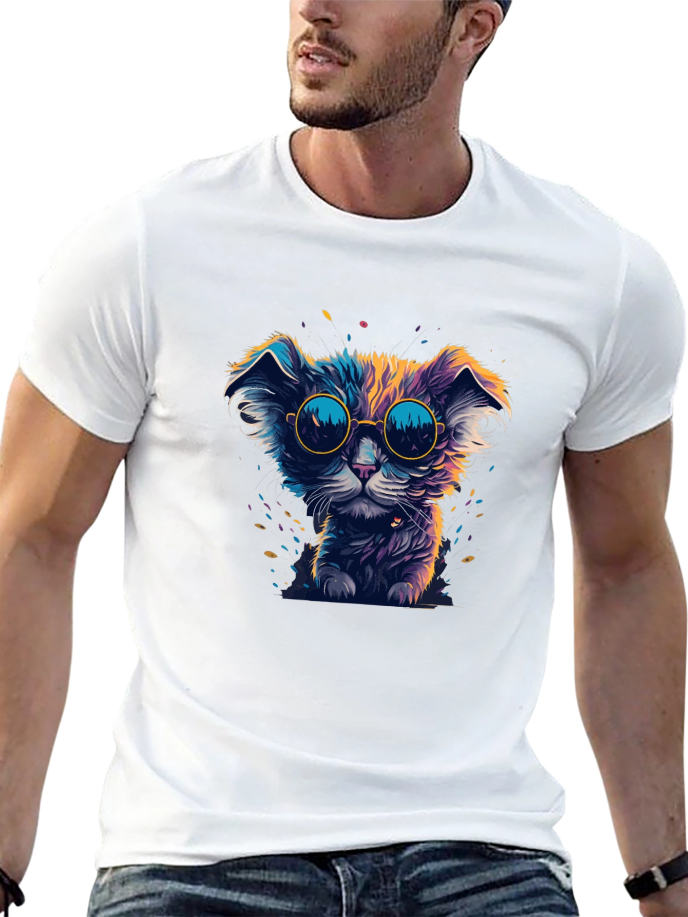 Cool Cat T-Shirt: Graphic Tee