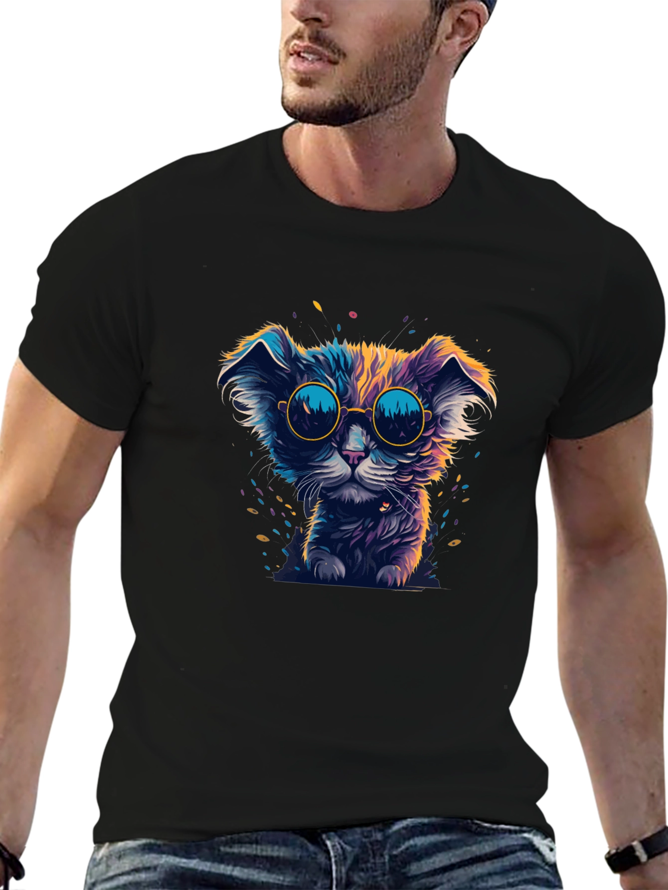 Cool Cat T-Shirt: Graphic Tee